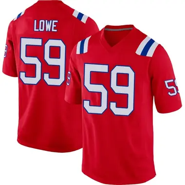Youth Vederian Lowe New England Patriots Alternate Jersey - Game Red