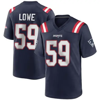 Youth Vederian Lowe New England Patriots Team Color Jersey - Game Navy Blue